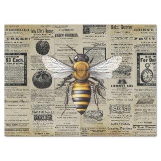 Vintage Queen Bee Horticulture Ads Ephemera  Tissue Paper