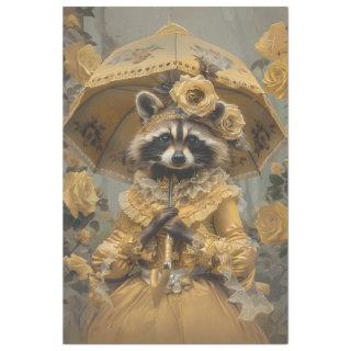 Vintage Raccoon Charming Lady Raccoon Decoupage  Tissue Paper