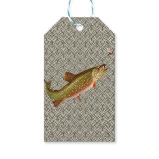 Vintage Rainbow Trout Fly Fishing Gift Tags