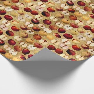 Vintage Red and Golden Apples