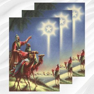 Vintage Religion, Wise Men with Star of Bethlehem  Sheets