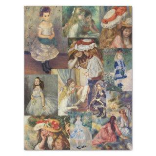 Vintage Renoir Paintings of Girls From 1800s  Tissue Paper