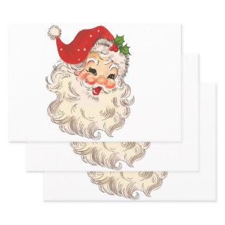 Vintage Retro Santa Clause Christmas Decoupage  Sheets