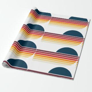 Vintage Retro Stripe Sun Birthday