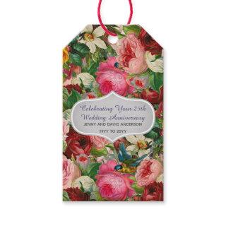 Vintage Roses Gift Tags Personalized EDIT TEXT