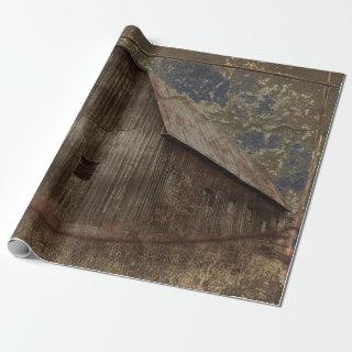 Vintage Rustic Dark Gray Tan Sky Barn Texture
