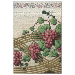 Vintage Rustic Grapes and Vines Tissue Paper