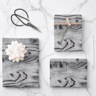 Vintage rustic gray black burnt wood  sheets