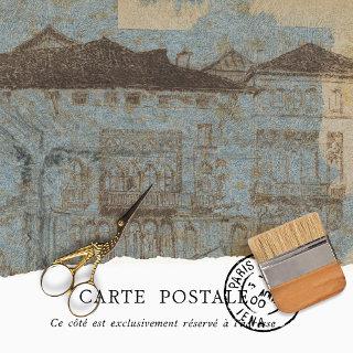 Vintage Rustic Texture House Decoupage  Tissue Paper