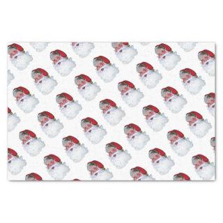 Vintage Santa Claus Jolly Face and Rosy Cheeks Tissue Paper