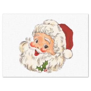 Vintage Santa Clause Christmas Decoupage St. Nick  Tissue Paper