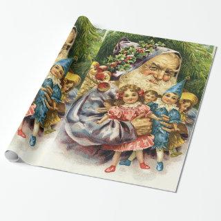 Vintage Santa with Dolls
