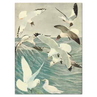 Vintage Seagull Ocean Bird Beach Decoupage  Tissue Paper