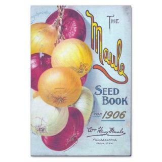 Vintage Seed Book, Maule's 1906, Onions Tissue Paper