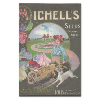 Vintage Seed Catalog 1904 Michell's Plants Seeds Tissue Paper