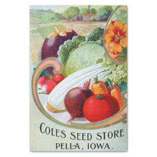 Vintage Seed Catalog Cole's Seed Store, Pella Iowa Tissue Paper