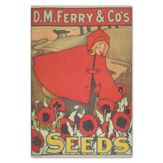 Vintage Seed Catalog, D.M. Ferry Seeds Tissue Paper