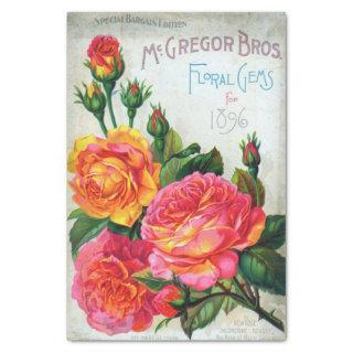 Vintage Seed Catalog McGregor Floral Gems, 1896 Tissue Paper