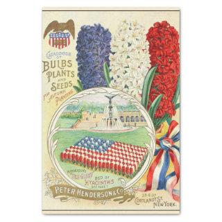 Vintage Seed Catalog, Old Glory, Hyacinths Tissue Paper
