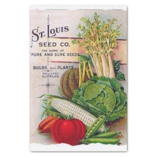 Vintage Seed Catalog St. Louis Seed Company Tissue Paper