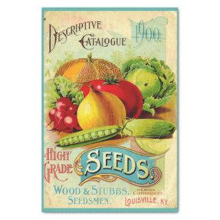 Vintage Seeds Catalogue  Tissue Paper