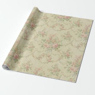 Vintage Shabby Chic Floral Style 350 Wrapping Pape