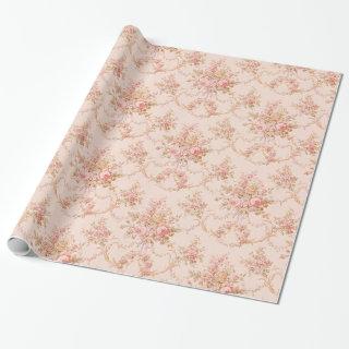 Vintage Shabby Chic Floral Style 497 Wrapping Pape
