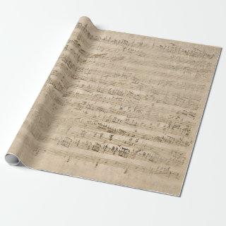 Vintage Sheet Music Grunge Antique Old Parchment