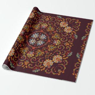 Vintage silk neck scarf or kerchief square pattern