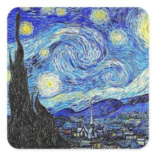 Vintage Sky Night Starry Night Wham-O Frisbee Square Sticker