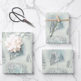 Vintage Snowy Night   Sheets