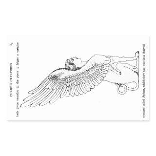 Vintage Sphinx illustration Rectangular Sticker