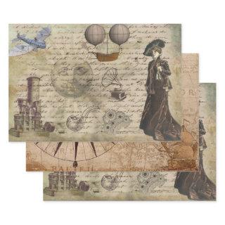 Vintage Steampunk Theme Elegant Victorian Lady   Sheets