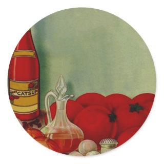 Vintage Sticker Gift Barbeque Sauce Tomatoes ingre