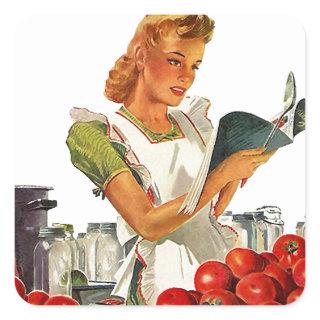 Vintage Sticker Gift Canning Tomatoes Sauce Salsa