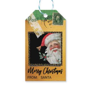 Vintage Style From Santa Christmas Gift Tag
