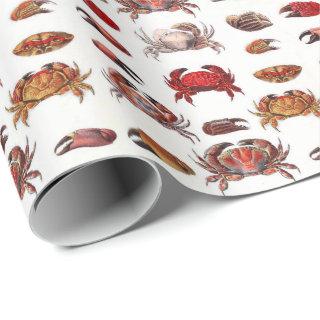 Vintage Stylized Crabs and Crab Claws