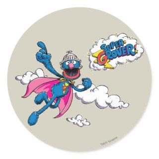Vintage Super Grover Classic Round Sticker
