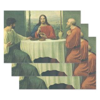 Vintage Supper At Emmaus with Jesus Christ  Sheets
