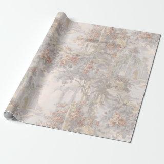 Vintage Swans Among Ruins Pattern