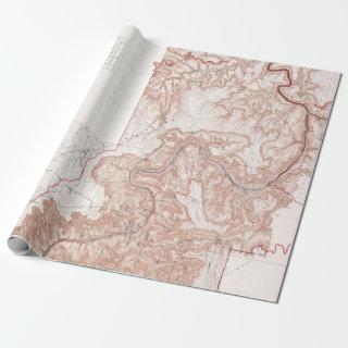 Vintage Topographical Map of Grand Canyon