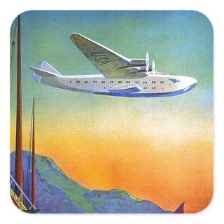 Vintage Transpacific Far East Air Travel Sticker