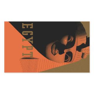 Vintage Travel Poster with Sphinx, Egypt, Africa Rectangular Sticker
