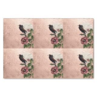Vintage Tropical Floral Bird Tissue Paper