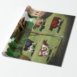 Vintage Typical Cows Holstein Jersey Short-Horn