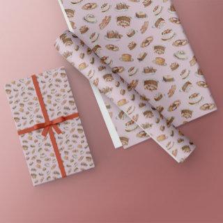 Vintage Victorian Fancy Cakes And Sweets Pattern