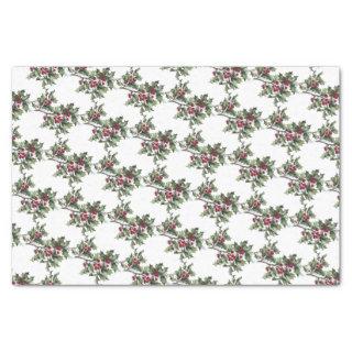 Vintage/Victorian Holly Sprigs Christmas Tissue Paper
