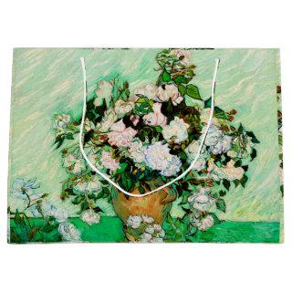 Vintage Vincent Van Gogh Roses (1890) Large Gift Bag