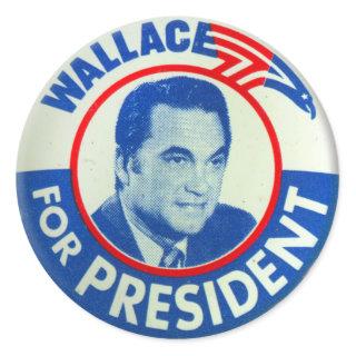 Vintage Wallace for President Campaign Button Classic Round Sticker