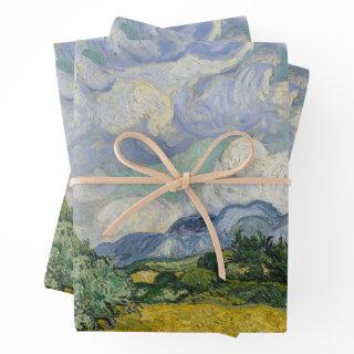 Vintage Wheat Field with Cypresses by Van Gogh  Sheets
